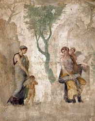 Arte romana: «Eros punito alla presenza di Afrodite». Affresco da Pompei, Casa dell