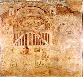 Arte romana: «Violenta lotta tra gli abitanti di Nocera e i Pompeiani nell
