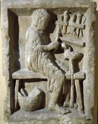 Arte romana: fabbro al lavoro. I secolo d.C. Roma, Museo della Civiltà Romana