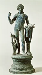 Statua di Apollo dalla Casa delle Pareti Rosse, Pompei, ca. 30 d.C.