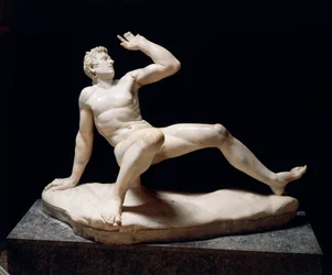 Statua di un Gallo cadente