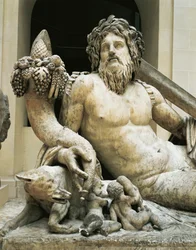 Statua rappresentante il fiume Tevere