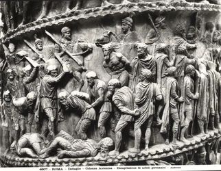La decapitazione dei nobili tedeschi, (dettaglio) dalla Colonna di Marco Aurelio