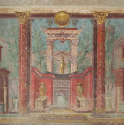 Affresco dal cubiculum di una villa a Boscoreale, c.50-40 a.C.