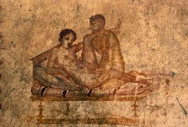 Affresco erotico dalla Casa dei Vettii, Pompei (Lista del Patrimonio Mondiale UNESCO)