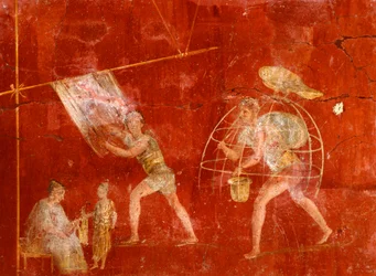 Affresco raffigurante Lavandai, da Pompei (Patrimonio Mondiale dell