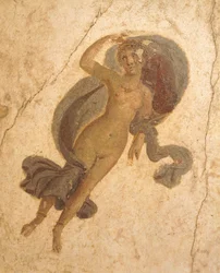 Affresco raffigurante la Primavera, dalla Casa degli Amanti, Pompei, Campania, Civiltà Romana