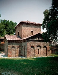 Mausoleo di Galla Placidia (390-450), imperatore romano. 425 circa. Ravenna, Italia