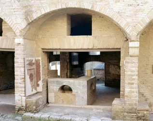 Resti delle terme romane a Ostia