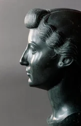 Arte romana: busto di Livia (55 a.C.-29 d.C.) (Livia Drusilla Augusta), moglie dell
