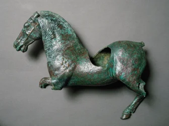 Arte romana: cavallo al galoppo
