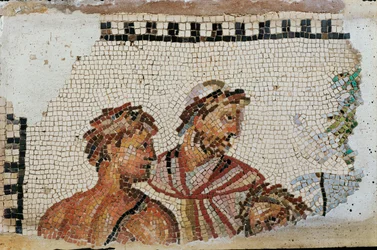 Ulisse e il figlio Telemaco (mosaico)