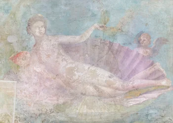Venere su conchiglia, dipinto, 50-75 d.C. (affresco)