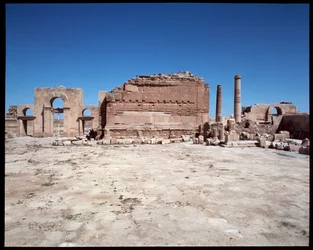 Veduta del tempio romano
