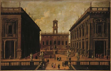 Vista della Piazza del Campidoglio, Roma