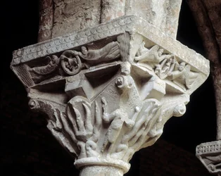 Capitello che rappresenta i tre ebrei nella fornace ardente (scultura)