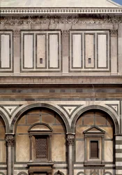 Vista esterna del Battistero di San Giovanni Battista (Battistero di Firenze)