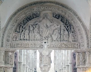 Abbazia di Vézelay, il timpano della Basilica di Santa Maria Maddalena