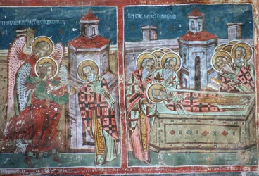 La vita e la morte di San Nicola, parete sud della chiesa, 1535