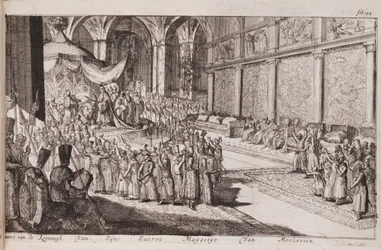Una scena alla corte reale dello Zar Alessio Michajlovič, 1677