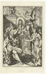 Frontespizio allegorico con ritratto di Guglielmo III