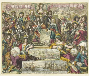 Allegoria della vittoria degli Alleati nel 1704, 1704-1705
