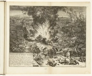 Esplosione del ponte di barche di Parma sullo Schelda, 1585