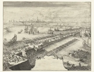 Ponte di barche di Parma sullo Schelda, 1585