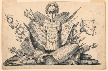 Disegno, Trofeo di armi, 1830-1850