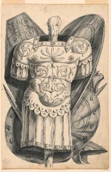 Disegno, Trofeo con armi, 1830-1850