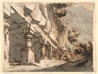 Scenografia, Grotta e Tempio