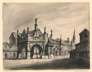 Scenografia, esterno di edifici gotici