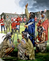 Indiani e soldati americani