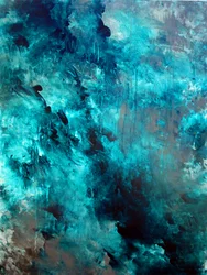 Vortice verde acqua intenso