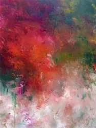 Rosso, rosa, fluido, astratto
