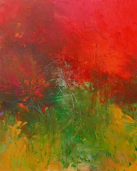 Paesaggio astratto dai colori vivaci