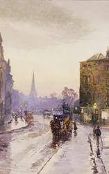 Prendere il Tram in Nassau Street, Dublino