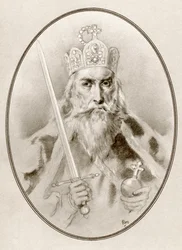 Carlo Magno, alias Carlo il Grande o Carlo I, da Biografie Viventi di Famosi Sovrani