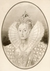 Elisabetta I, alias La Regina Vergine, Gloriana o Buona Regina Bess, da Living Biographies of Famous Rulers