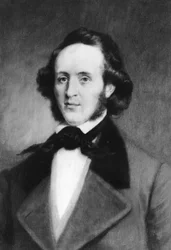 Felix Mendelssohn 1809-1847, compositore tedesco, 1907