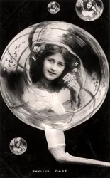 Phyllis Dare 1890-1975, attrice inglese, 1907