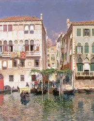 Il Canal Grande con il Campanile di Santa Maria Gloriosa dei Frari, Venezia