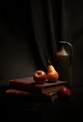 Libri rustici e frutta