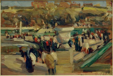 Passeggiatori nel parco (Jardin du Luxembourg), Parigi