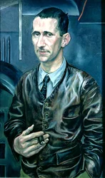Bertolt Brecht (1898-1956) (olio su tela)
