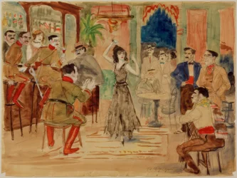 Scena di ballo in un bar