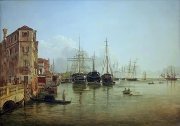 Vista della Strada Nuova verso i Giardini Pubblici a Venezia