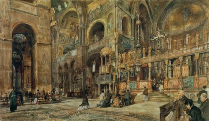 Interno della Basilica di San Marco a Venezia
