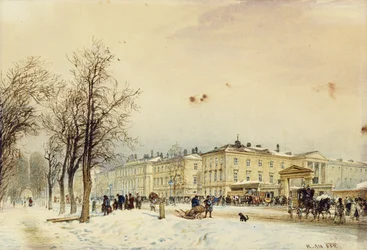 La stazione nord, Vienna; Der Nordbahnhof, Wien, 1852