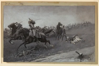 Blücher disarcionato a Ligny
